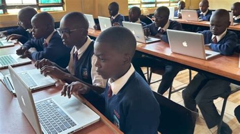 Stevenson students help peers in Africa learn how to use technology